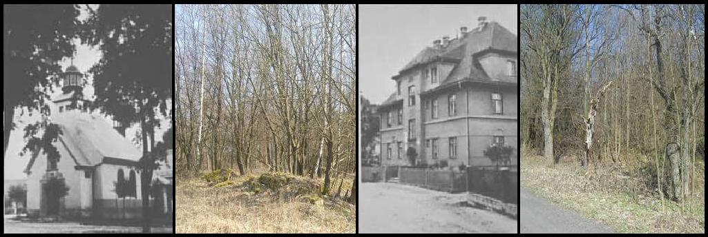 Příloha 4: Olšina, kaple r. 1939 v porovnání se stavem v r. 2009