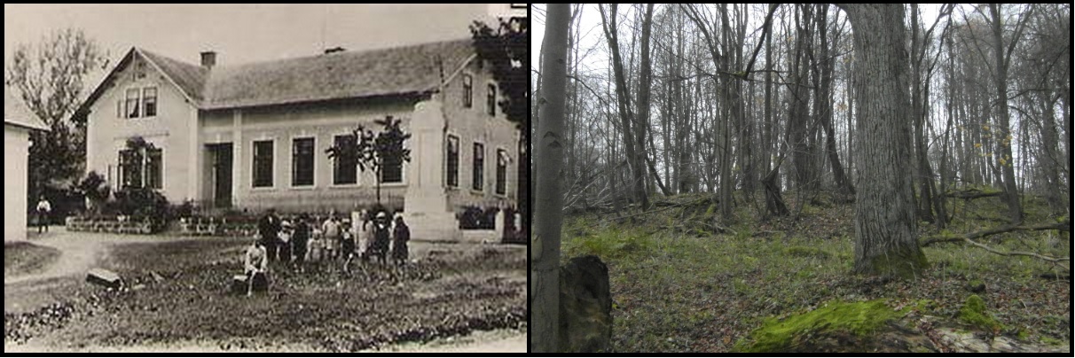 Příloha 3: Palohlavy, škola r. 1926 v porovnání se stavem v r. 2014