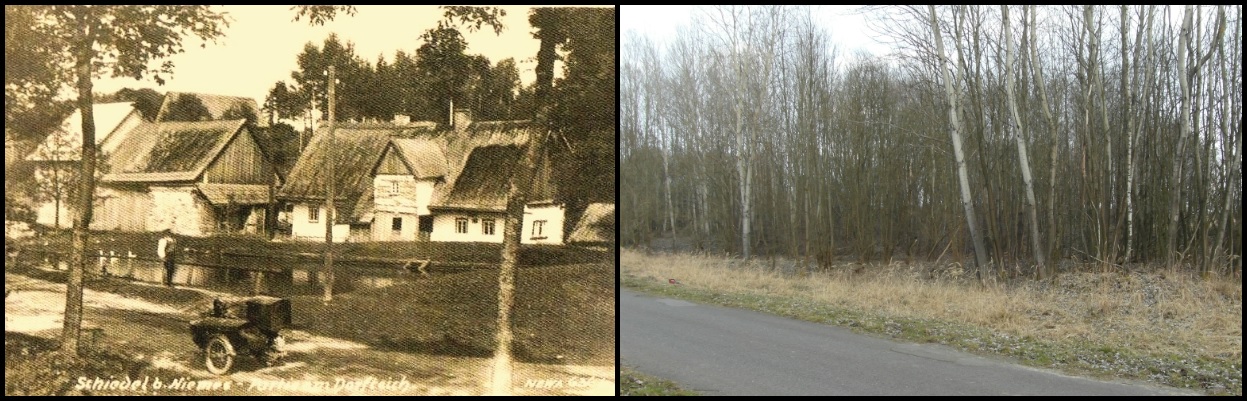 Příloha 5 : Židlov, rybníček r. 1930 v porovnání se stavem v r. 2015