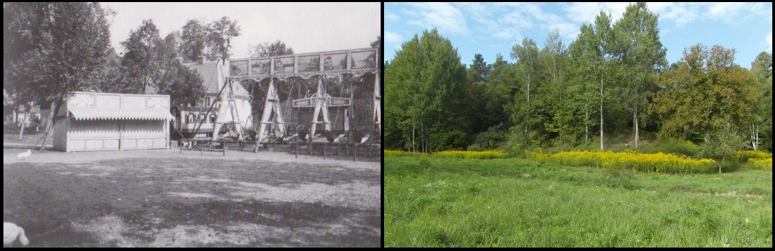 Pouť v r. 1941 v porovnání se stavem v r. 2015